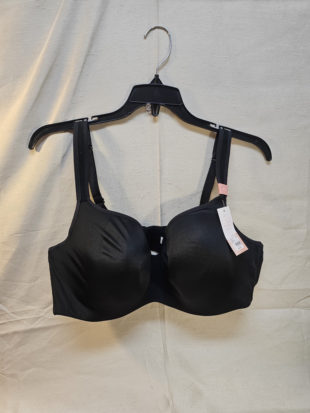 Cacique Smooth Lightly Lined Classic Black Full-Coverage Women’s Balconette Bra